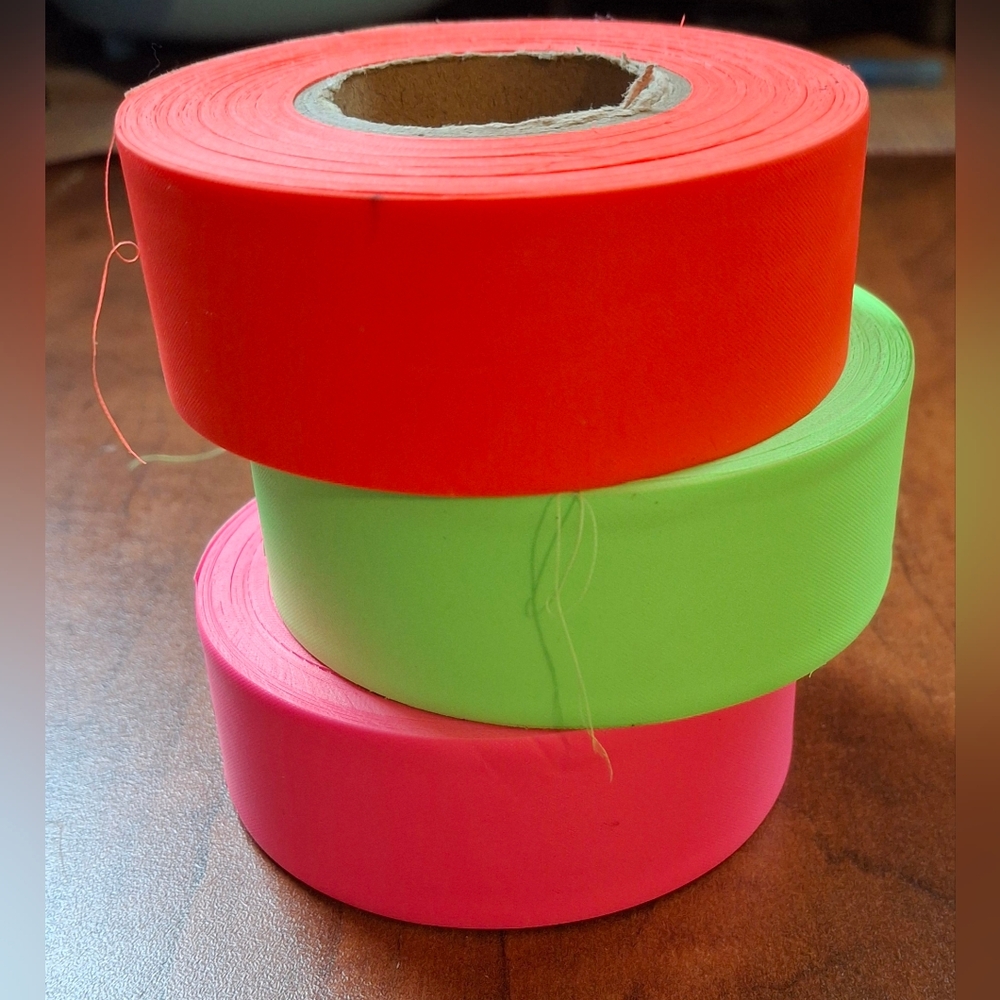 C.H. Hanson 150 ft. L X 1.2" W Plastic/PVC Flagging Tape 3 Pk Pink, Lime, Orange